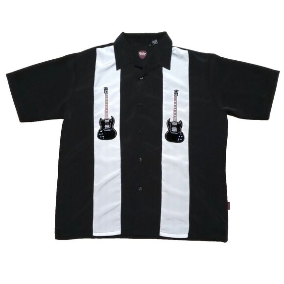 Gibson Other - Vintage Gibson Tour Wear Dragonfly Made in USA Button Shirt Size XL Guitars
